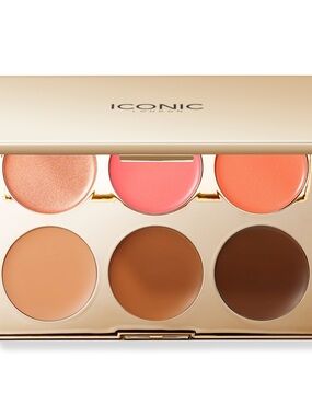 ICONIC London Multi-Use Blush, Bronze, and Highlight Cream Palette